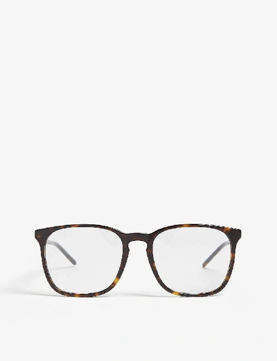 RAY BAN WOMENS HAVANA RX5387 SQUARE-FRAME OPTICAL GLASSES