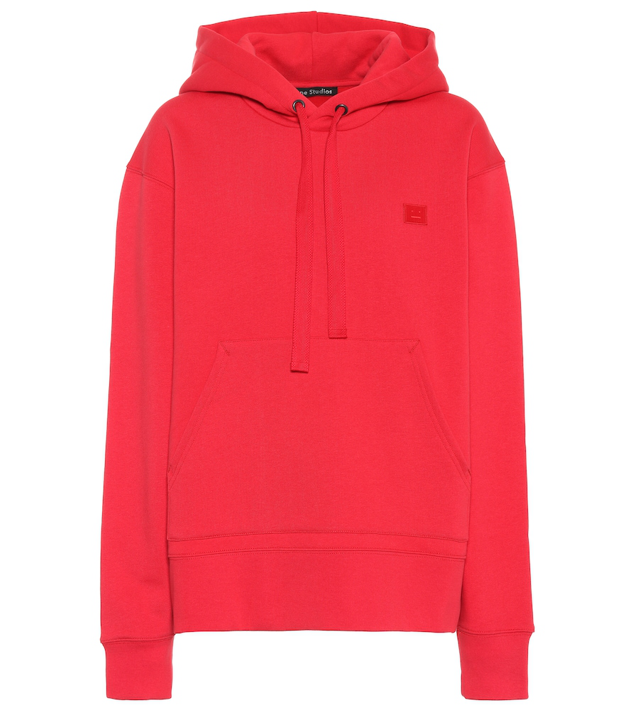 acne studios ferris face oversized cotton hoodie