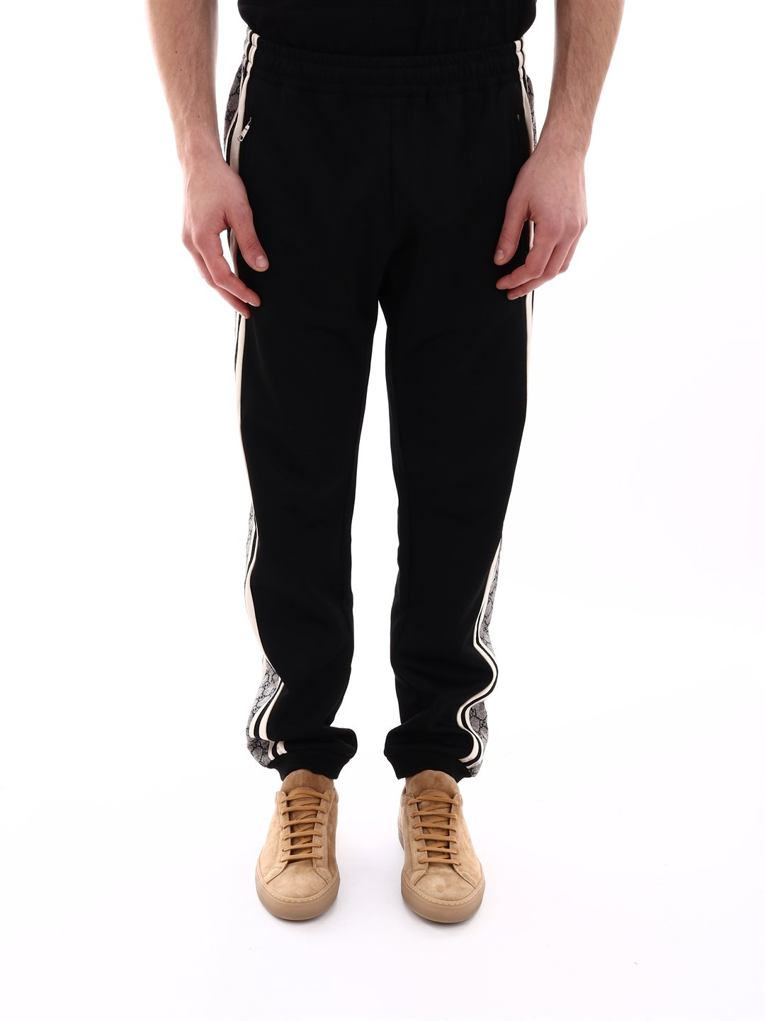 gucci stripe cotton jogging pant