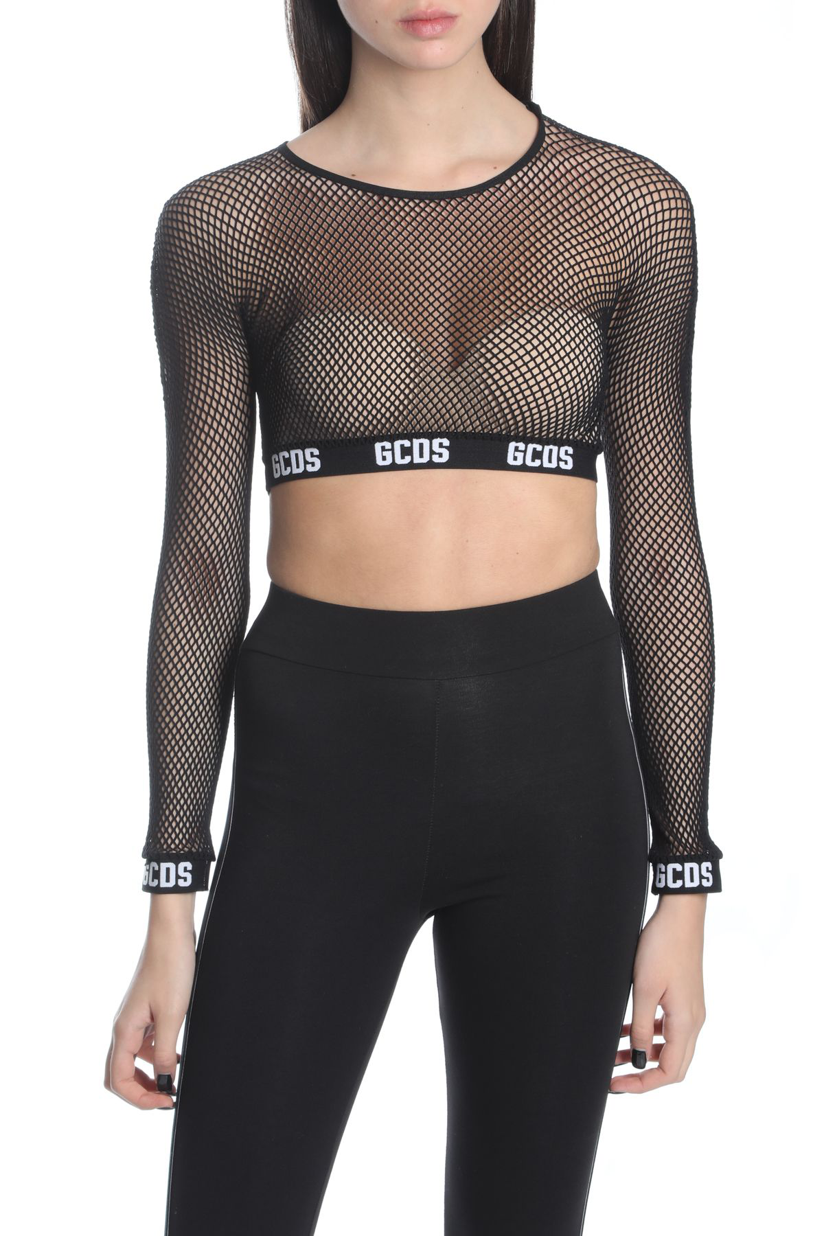 fishnet crop top gcds