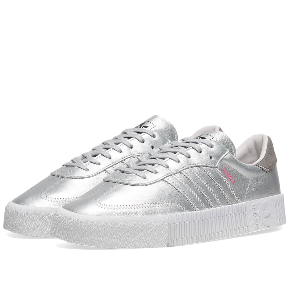 adidas sambarose silver