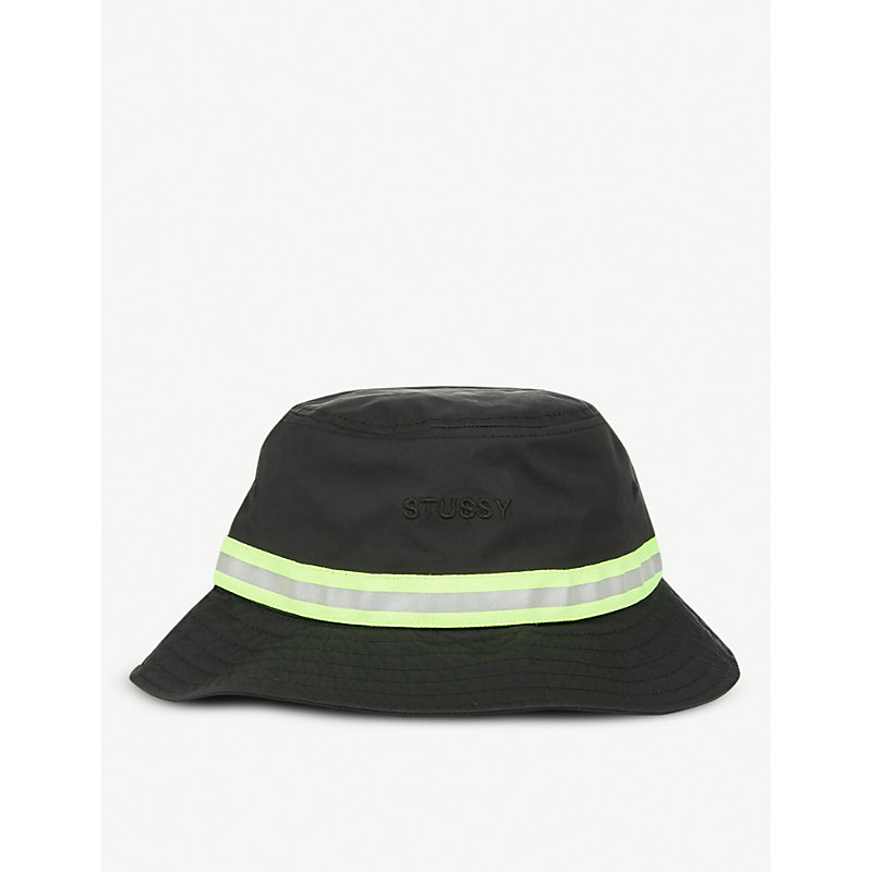 stussy reflective tape bucket hat