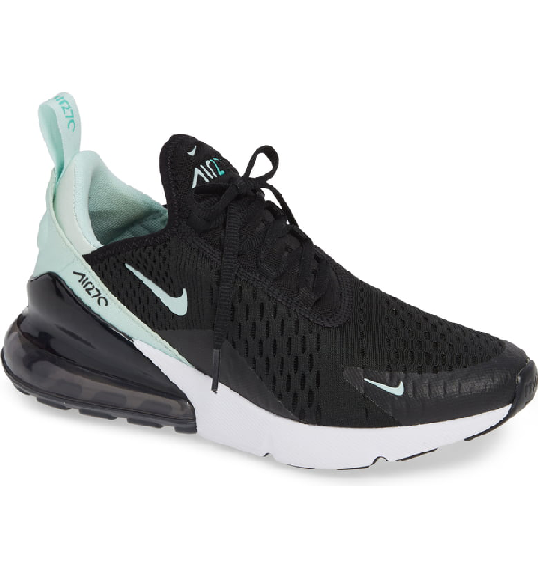 nike air max 270 premium trainers in black