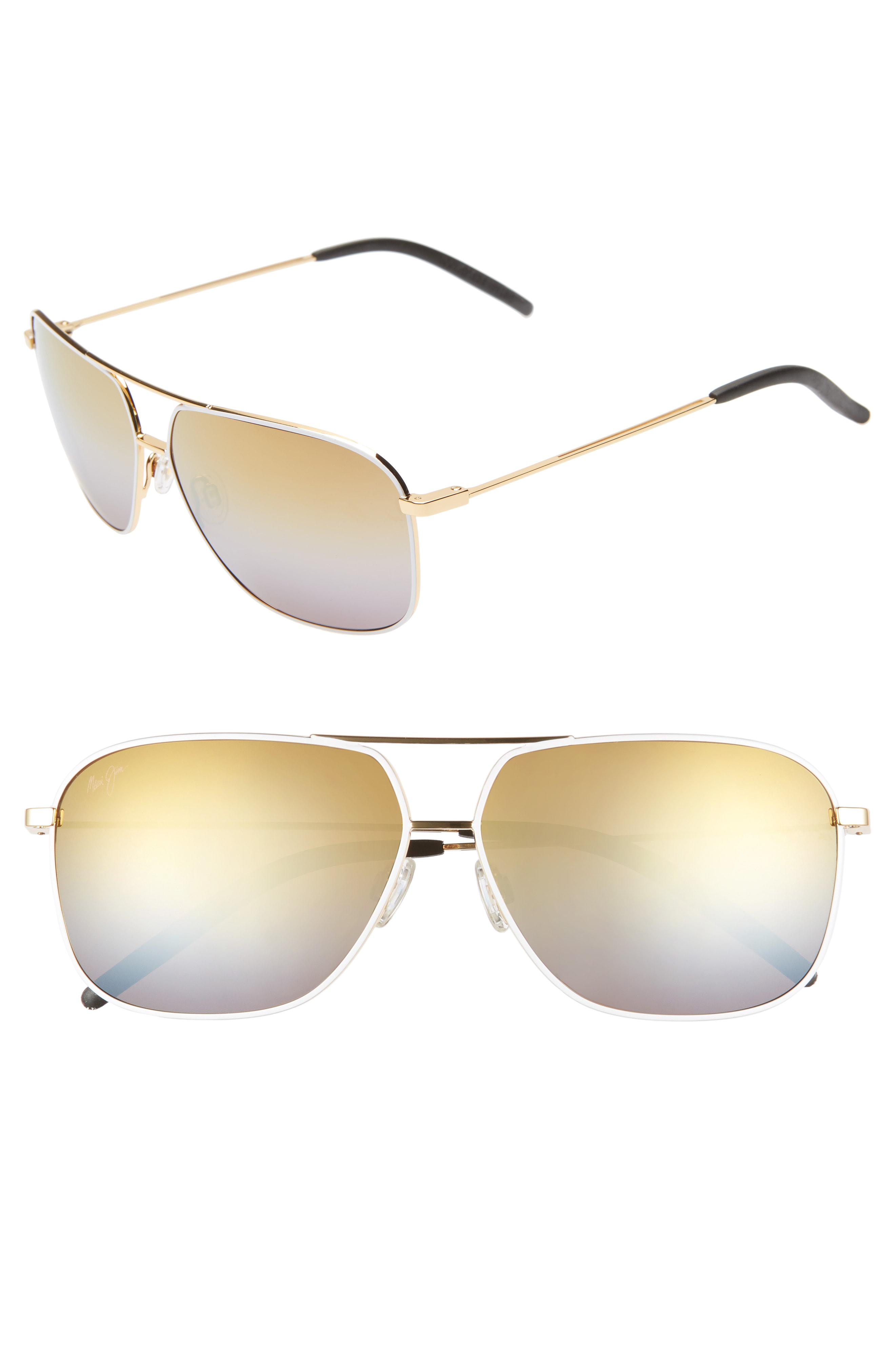maui jim aviator style sunglasses