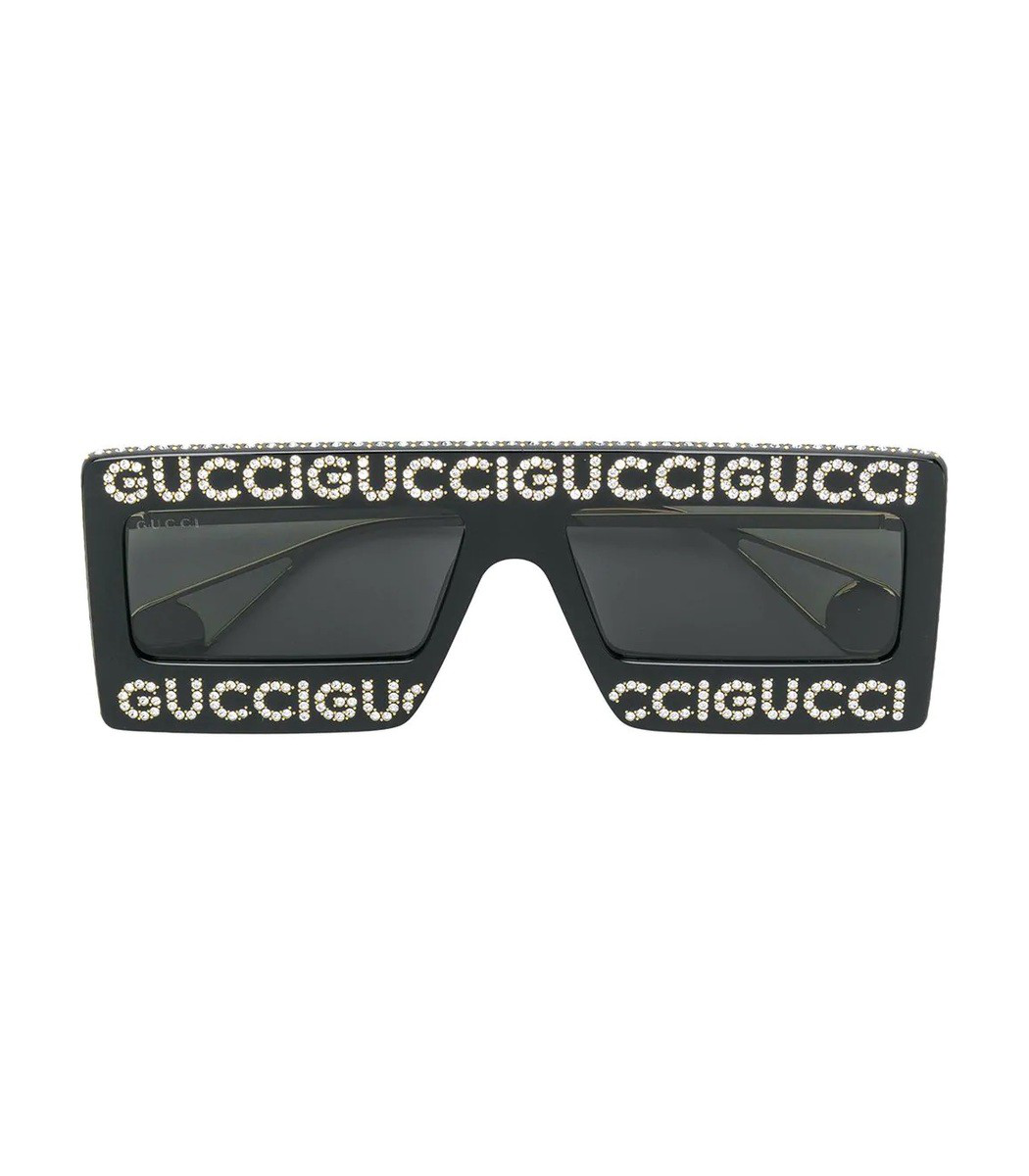 gucci black sunglasses with crystals