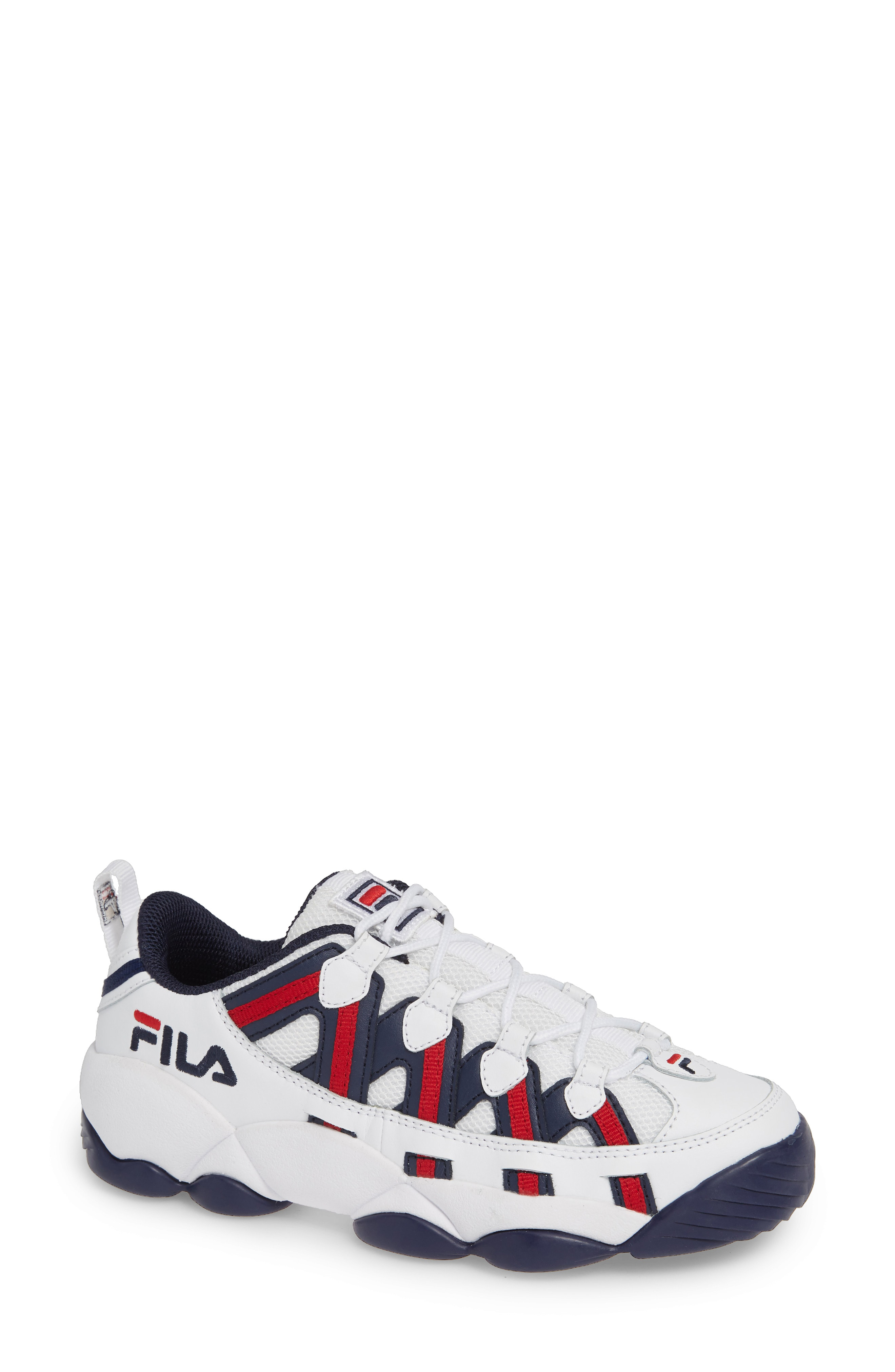 fila spaghetti red and white