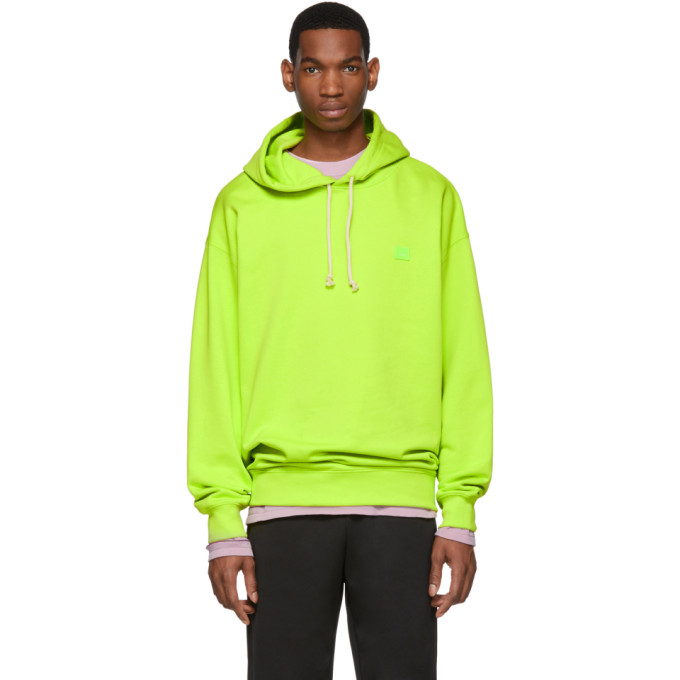 acne green hoodie