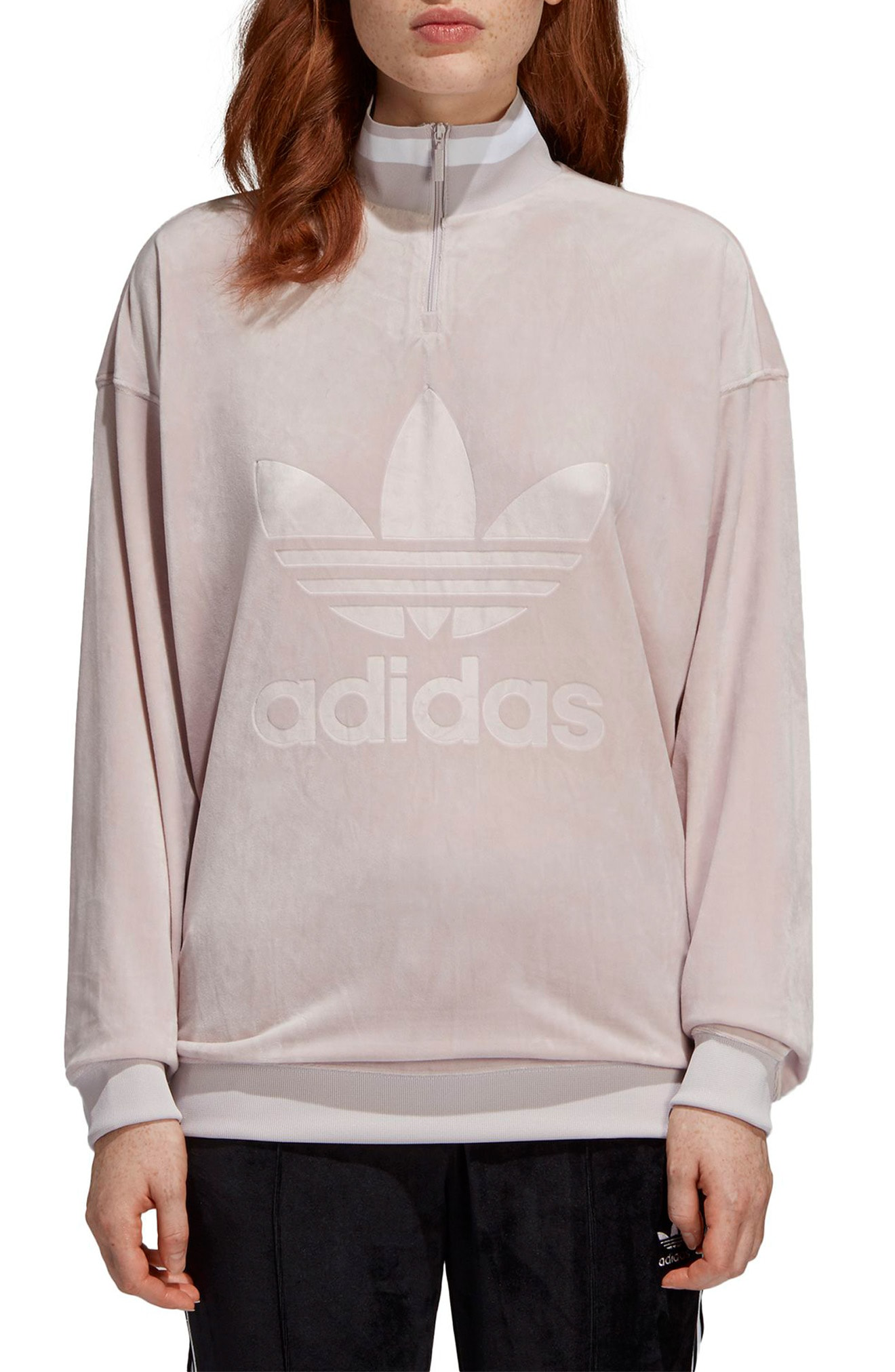 adidas velvet pullover