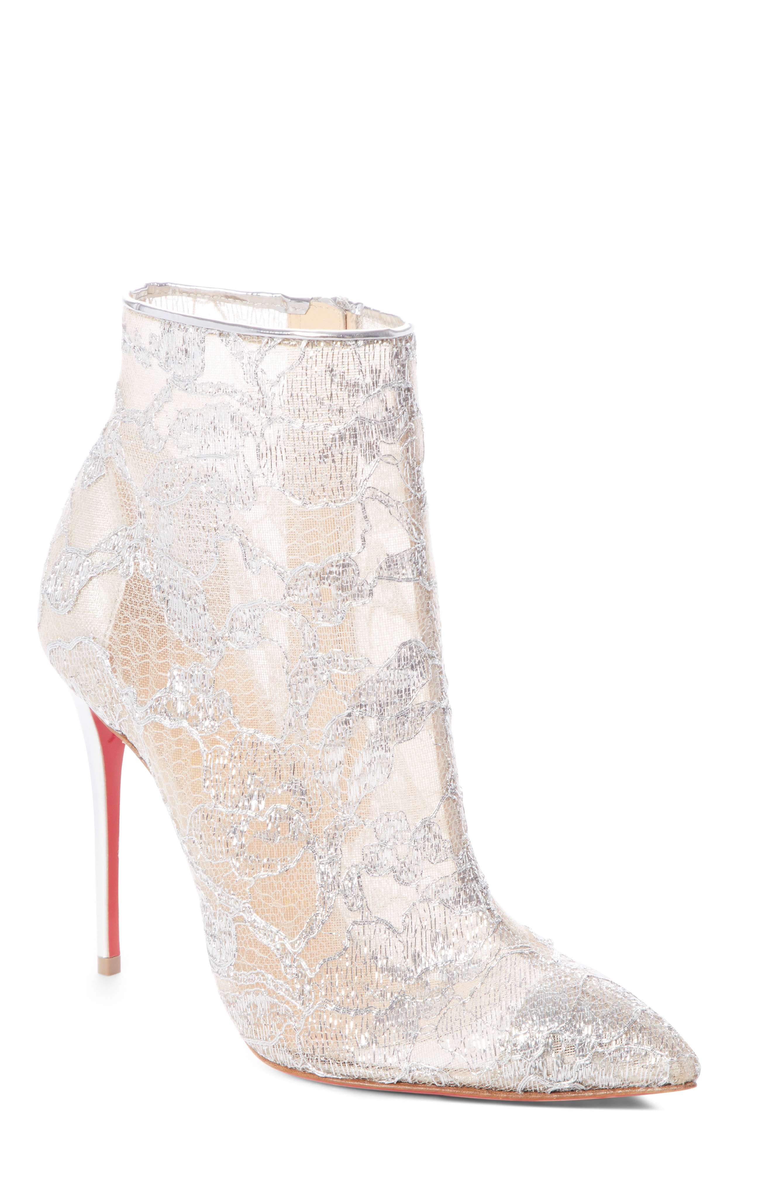 louboutin lace booties