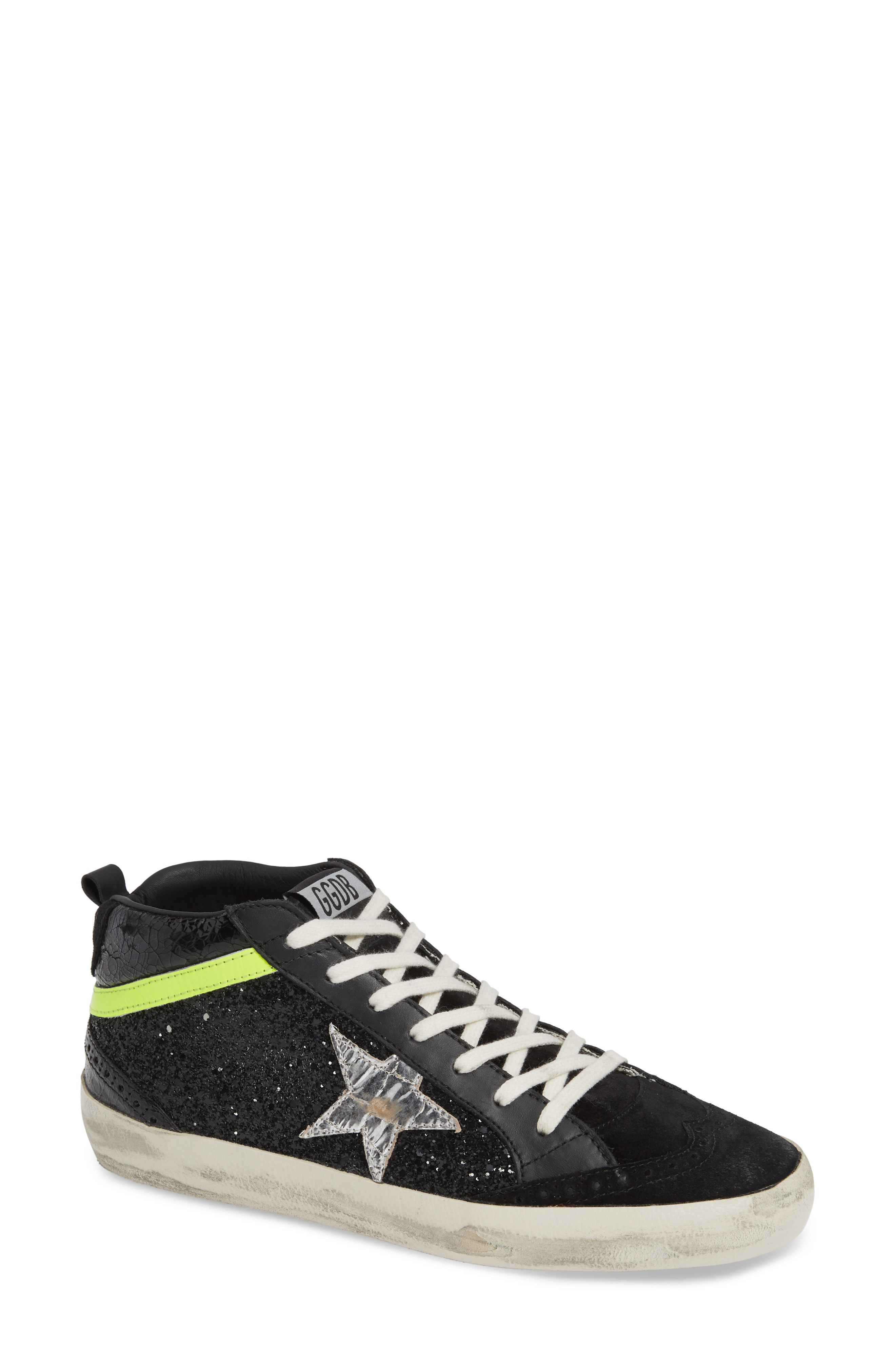 golden goose neon yellow
