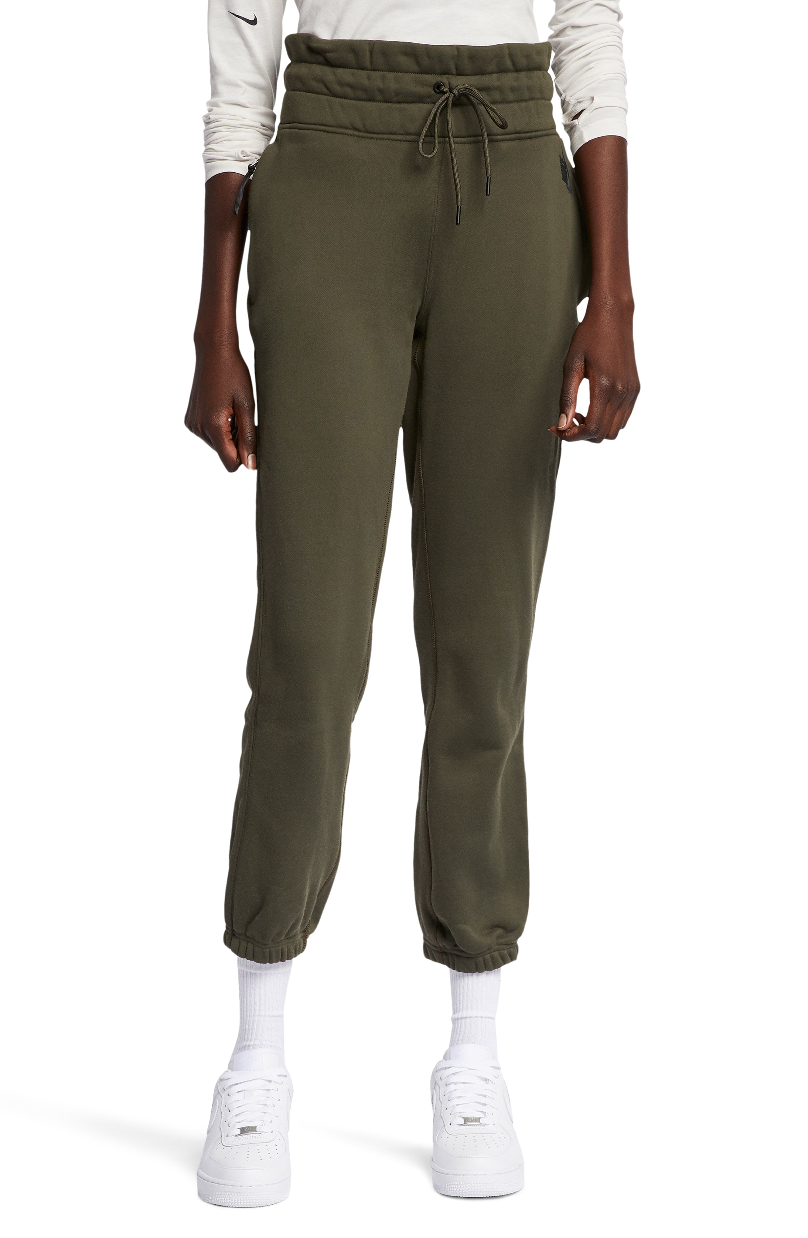 khaki fleece pants