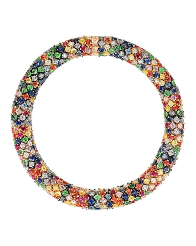 CAROLINA BUCCI TWISTER LUXE 18K BRACELET, RAINBOW