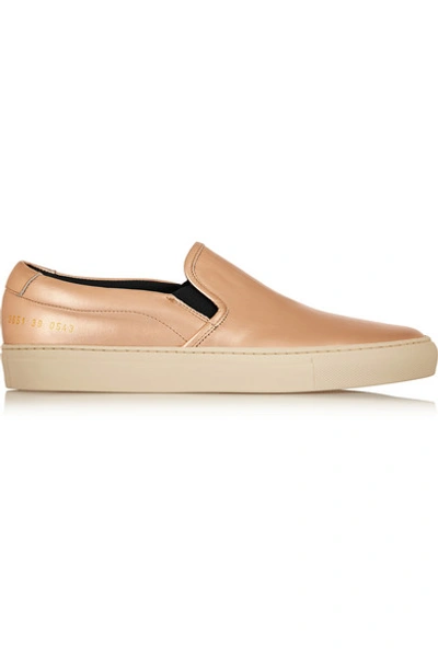 COMMON PROJECTS Metallic Leather Slip-On Sneakers