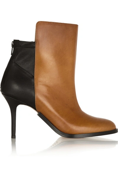 MAISON MARGIELA Two-Tone Leather Ankle Boots