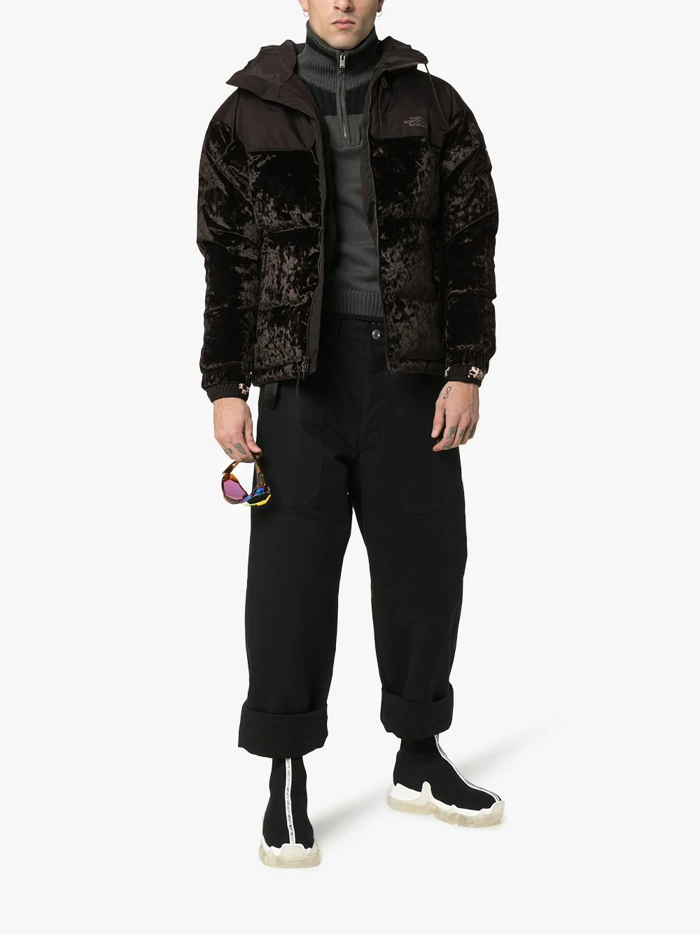 north face black label nuptse