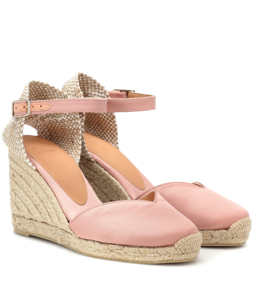 pink wedge espadrilles