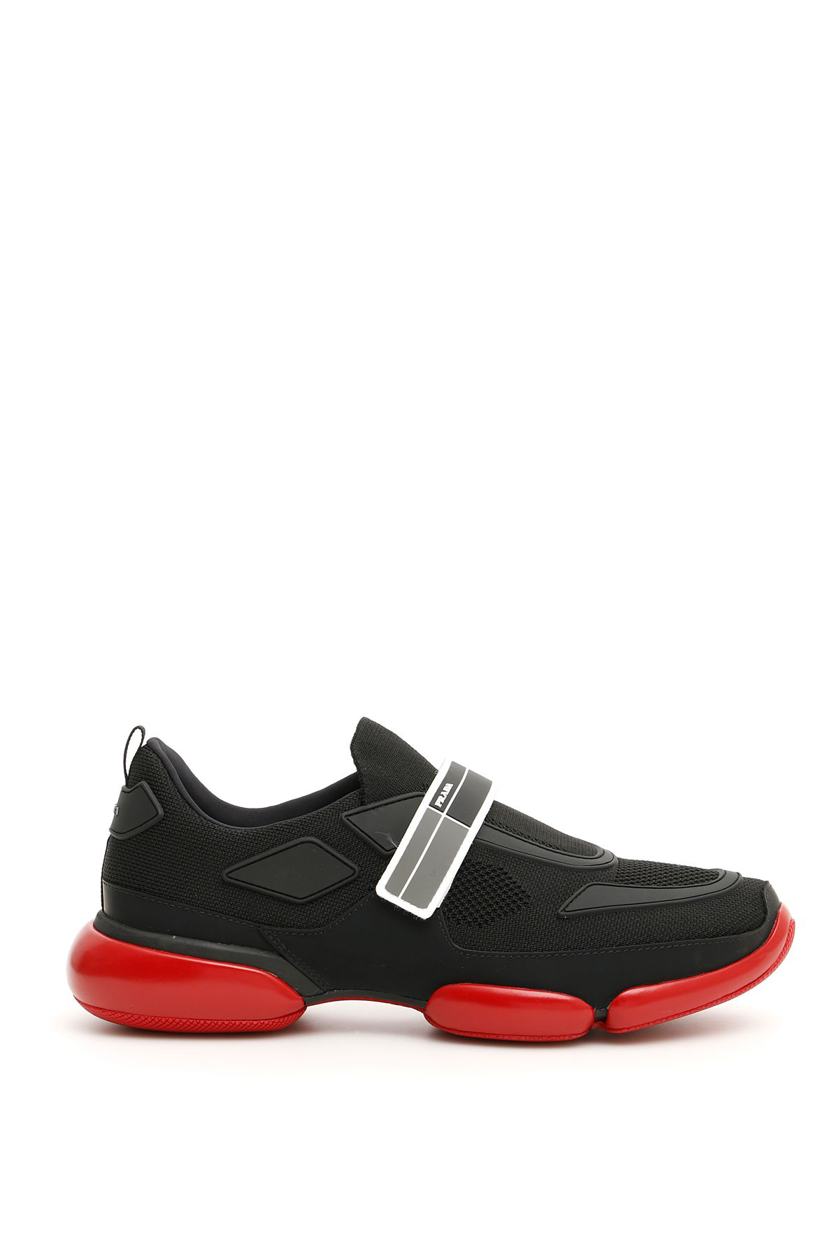 Shop Prada Cloudbust Sneakers In Nero Fumo (black)