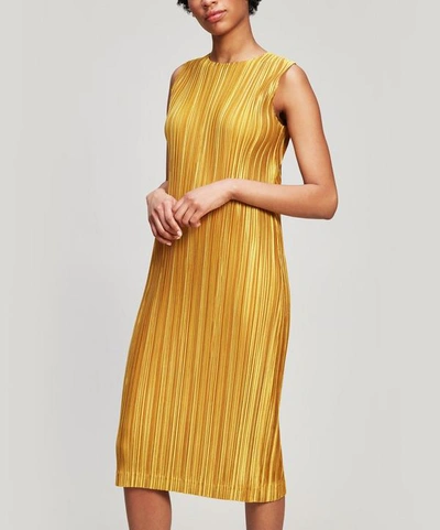 open lace back dress Pre-owned] PLEATS PLEASE Pleated Sleeveless Dress PP21-JH666  Archive  Factory