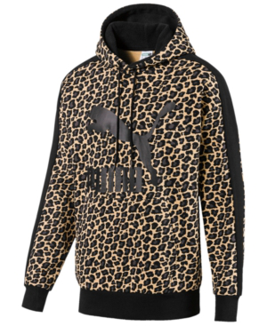 puma cheetah print hoodie