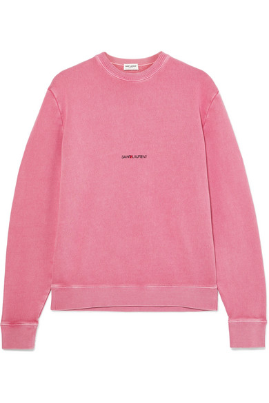 saint laurent pink sweatshirt