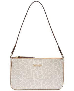 calvin klein mercy signature satchel