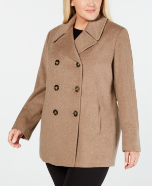 macy's calvin klein wool coat