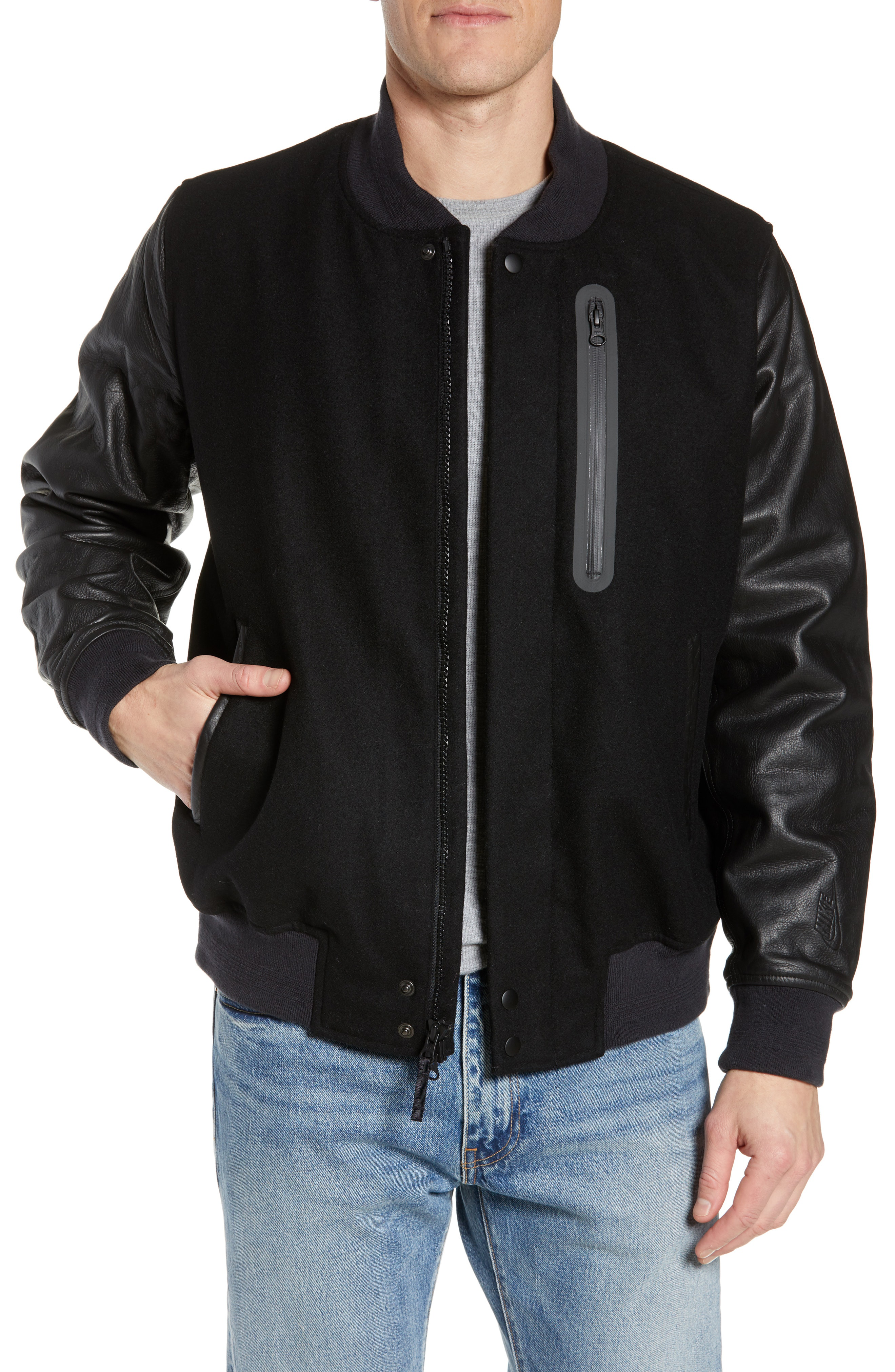 nike destroyer jacket black