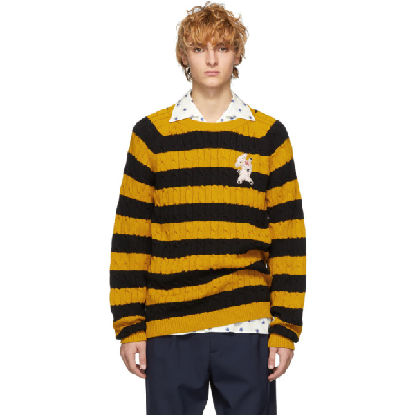 gucci pink and yellow sweater