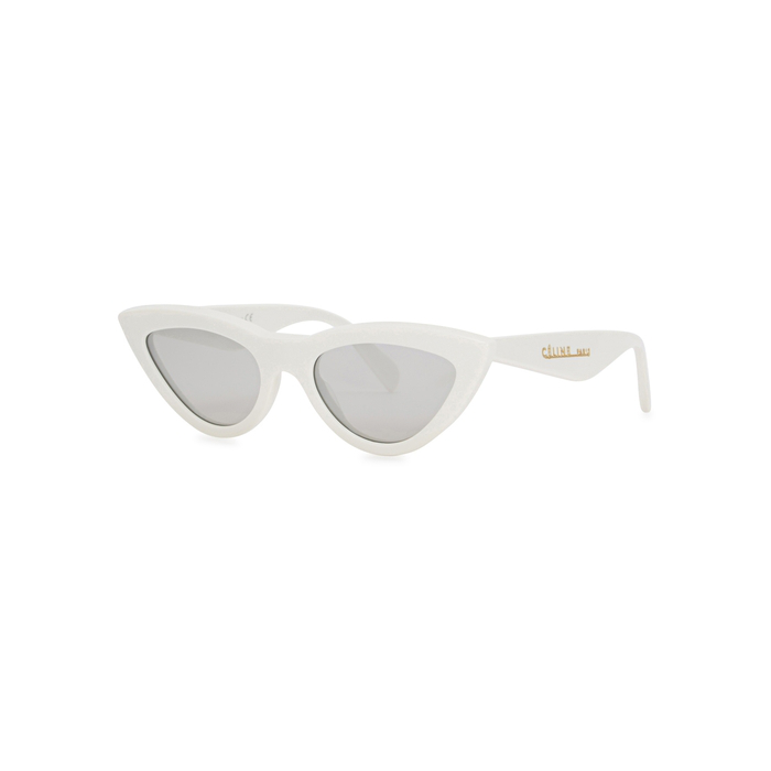 celine white cat eye sunglasses
