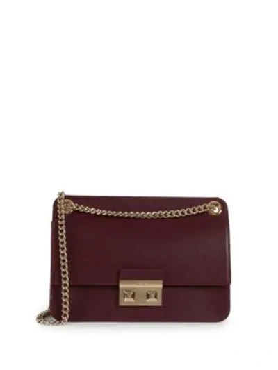 Furla Bella Leather Crossbody Bag In Barolo