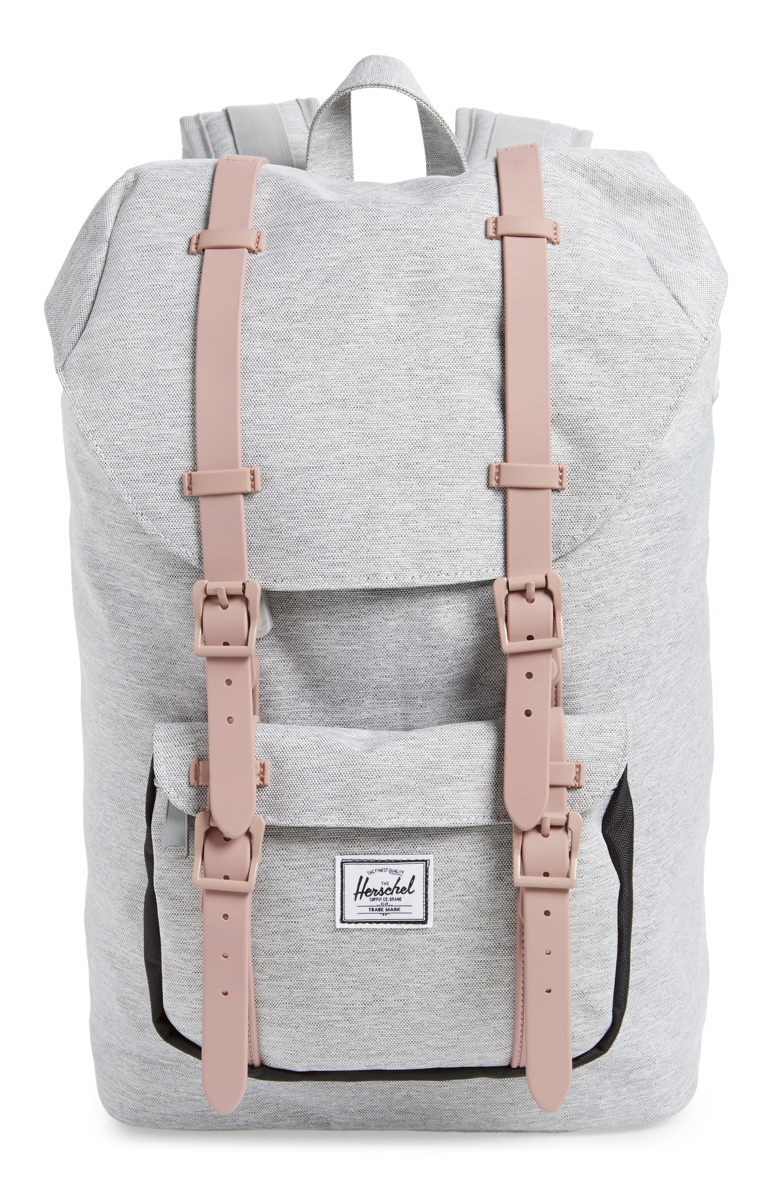 herschel little america mid grey crosshatch