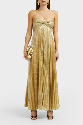 alexis gold dress