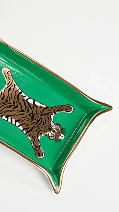 JONATHAN ADLER TIGER VALET TRAY GREEN ONE SIZE