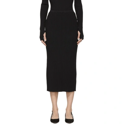 TOTÊME TOTEME BLACK MURANO SLIP SKIRT