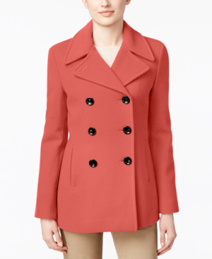 macy's calvin klein wool coat