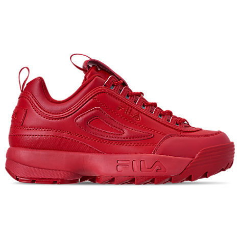 all red fila shoes