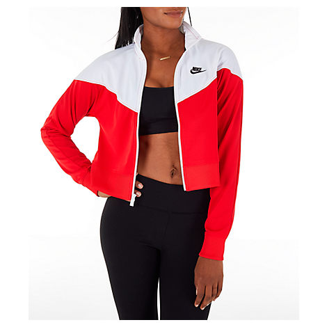 nike cropped track jacket