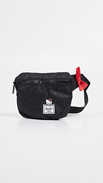 herschel hello kitty fanny pack black