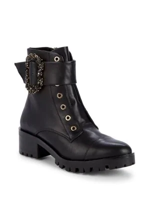 karl lagerfeld piper combat boot