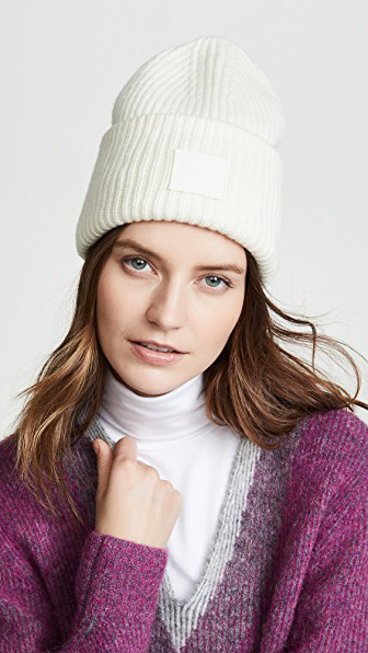 acne studios pansy face beanie