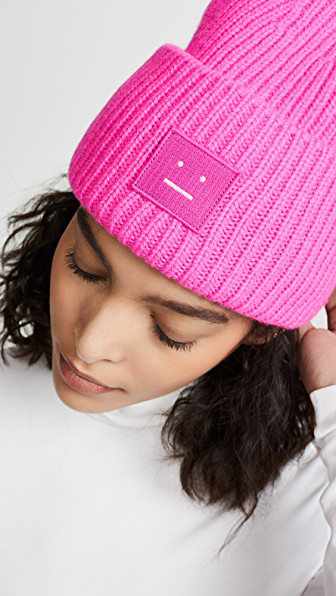 acne pink hat