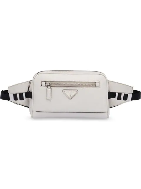Shop Prada Saffiano Leather Belt Bag In 