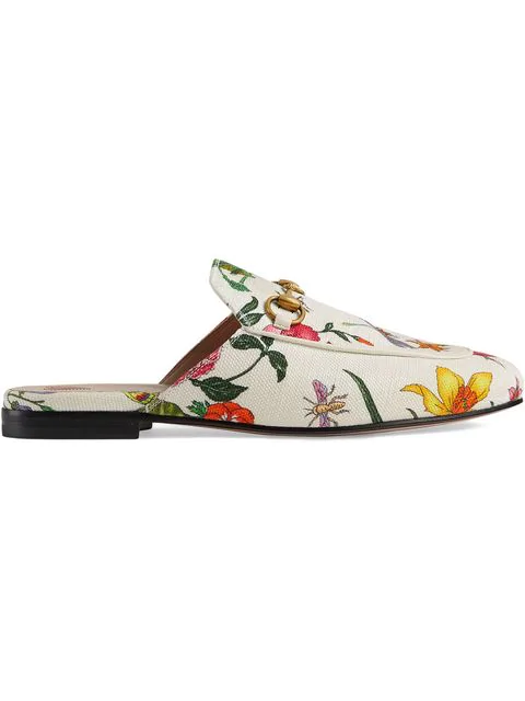 gucci silk slipper