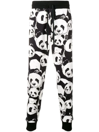 DOLCE & GABBANA PANDA PRINT TRACK PANTS