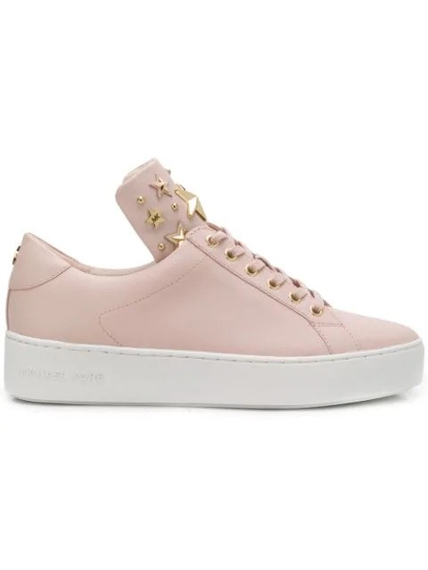michael michael kors mindy studded leather sneaker
