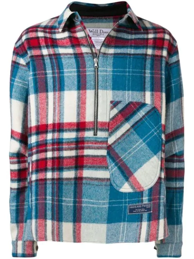 WE11 DONE HALF ZIP SHIRT JACKET