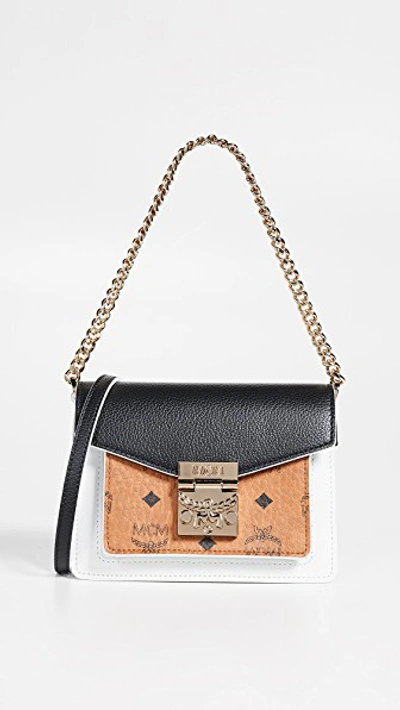 MCM Patricia Visetos Colorblock Mini Crossbody