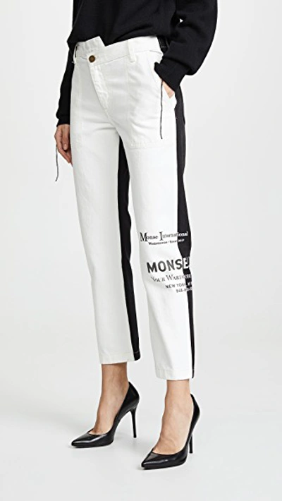 MONSE Half and Half Jeans