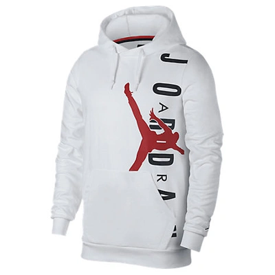 Shop Nike Jordan Men s Jordan Jumpman Hbr Fleece Hoodie In White Size 2x large