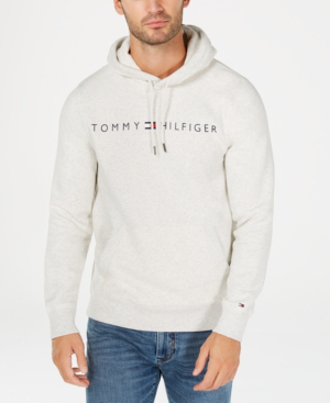 tommy hilfiger men's lock up logo hoodie